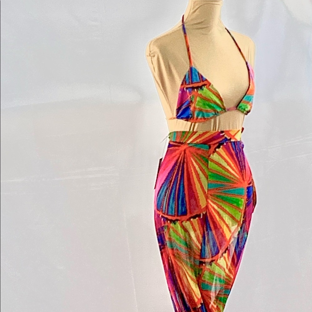 Bikini Top And Skirt Size S